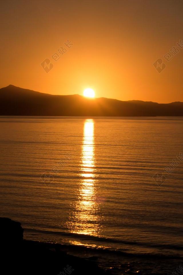 日出 海 埃 海上日出 镜像 MORGENSTIMMUNG 太阳