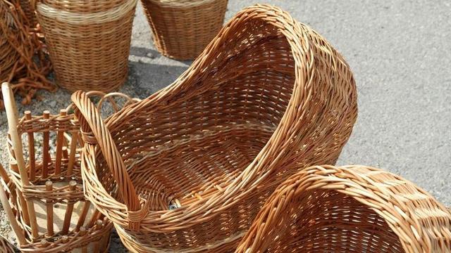 摇篮 娃娃婴儿车 编织 柳条 被誉为 篮洁具 编织物 藤