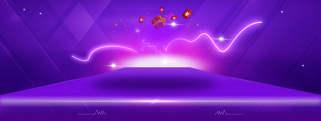 天猫电商双十二新年数码电器大促背景BANNER