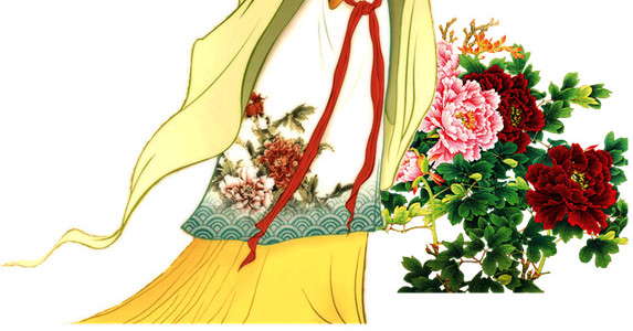 桃花树美女