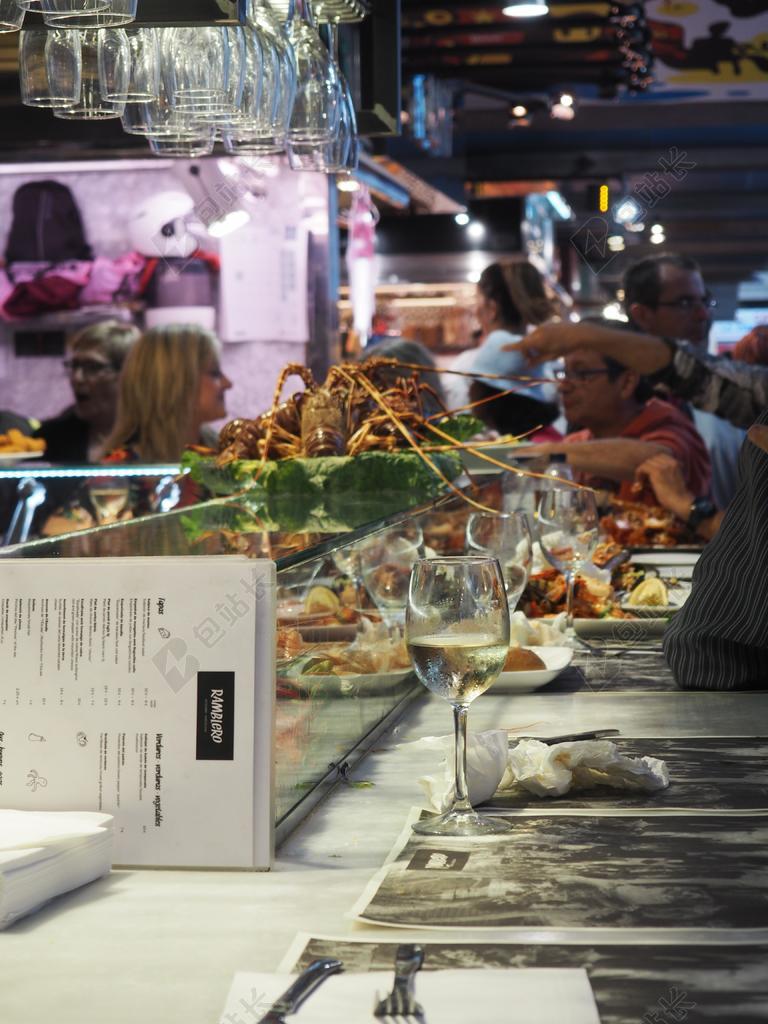 市场餐厅饮食美食文化现代化海鲜背景图片