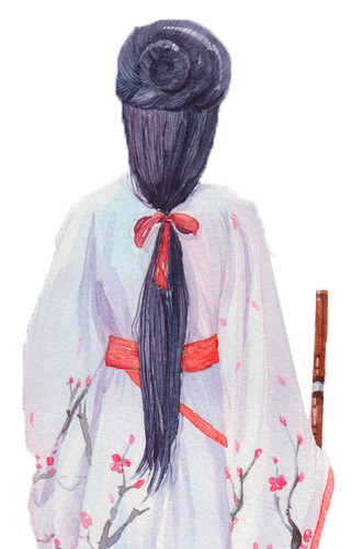 矢量古风插画
