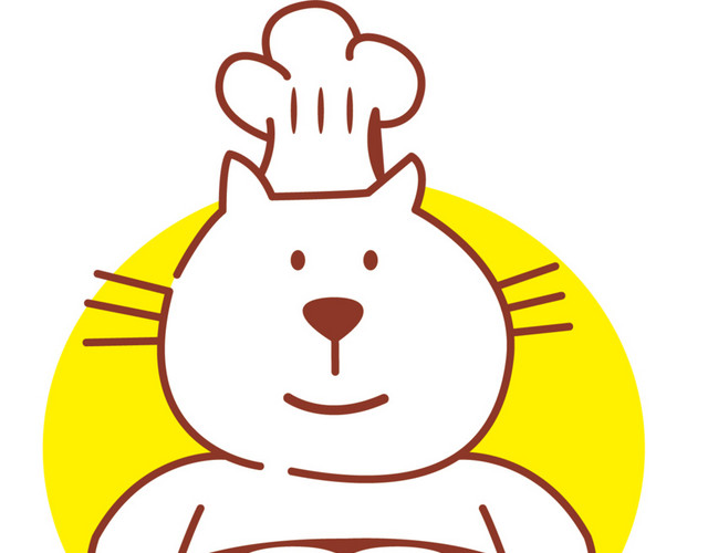 厨房LOGO卡通创意
