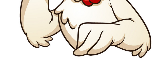 戴厨师帽的鸡