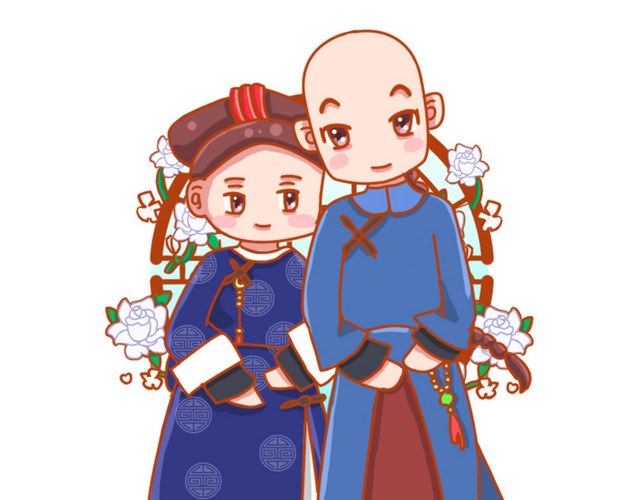 古装剧古人富察大人绣女后宫手绘