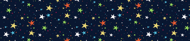 彩色缤纷星星无缝背景矢量图