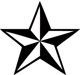 黑色五角星