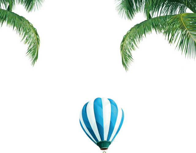 夏日海滩气球