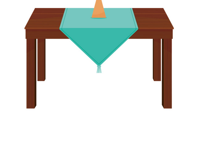 矢量手绘桌子