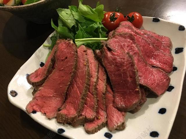 现代餐饮饮食牛肉食物背景图片