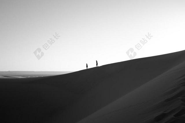 灰白自然景观沙漠旅游探险背景图片