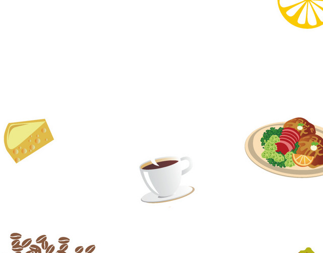 矢量餐饮底纹元素图片
