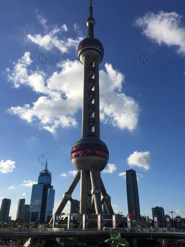 上海地标建筑现代商务大厦背景图片