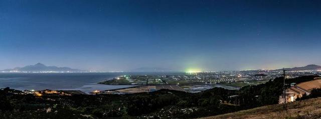 蓝色旅游时尚简约夜景背景图片