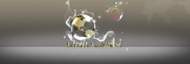 科技企业文化地球城市梦幻背景BANNER
