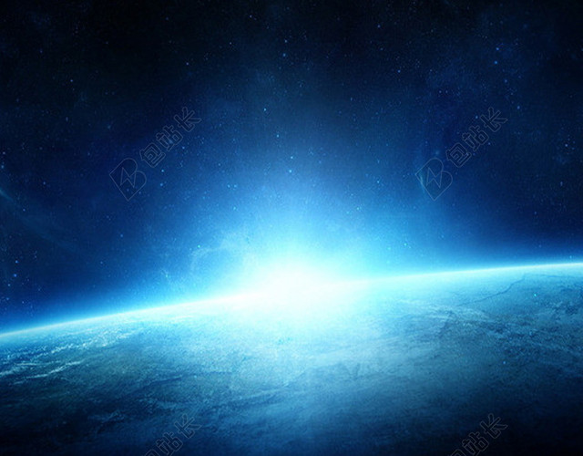 蓝色星空背景