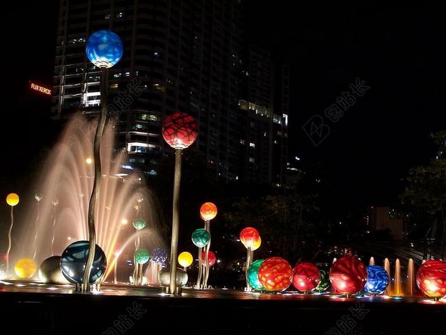 夜 城市 在晚上的城市 水 结构 建设 旅行 黑暗 旅游