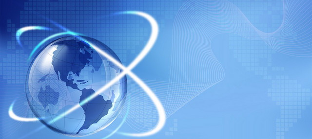 科技地球地图背景BANNER