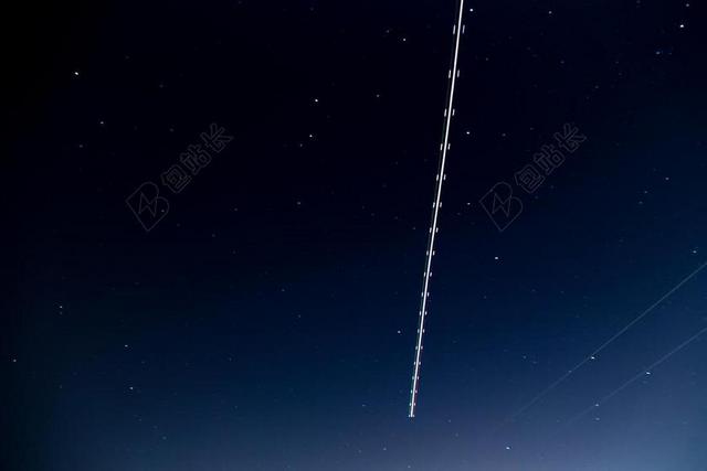 天空的流星背景图片