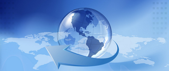 科技地球地图背景BANNER