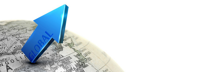 互联网地球地图箭头背景BANNER