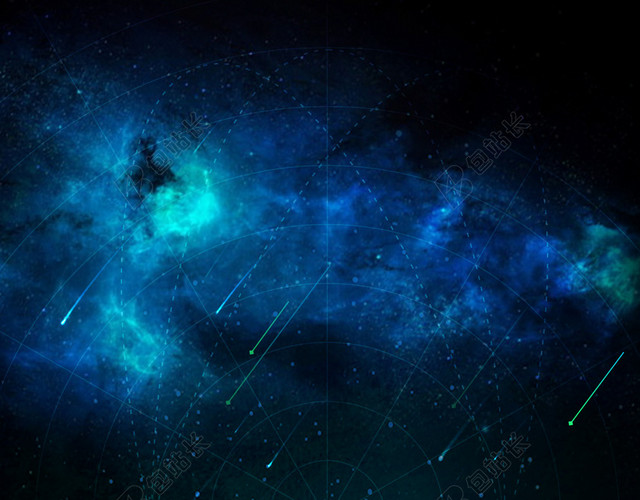 梦幻星空科幻H5背景