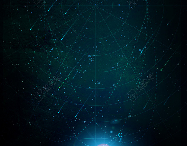 梦幻星空科幻H5背景