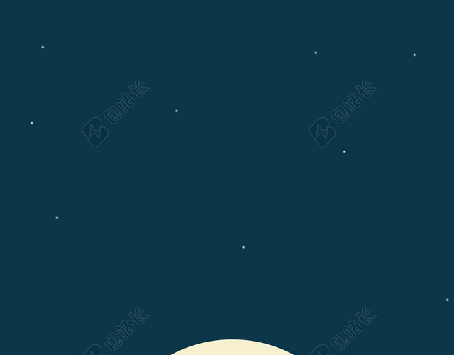 月下情侣约会星空浪漫幽静背景素材