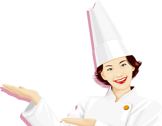 矢量女厨师