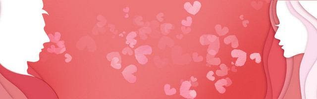 红色背景情人节520BANNER