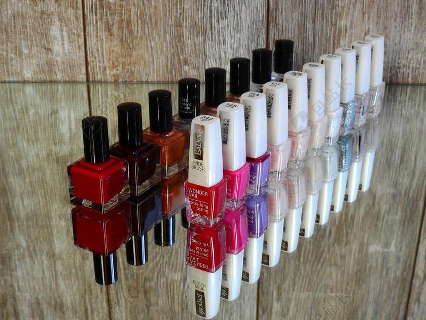 指甲油时尚美容美甲背景图片