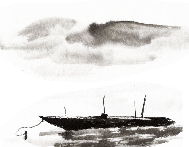 水墨画 山水诗画