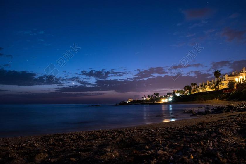 日落 天空 海 景观 海滩 就防务海滩 蓝色 云 坚持