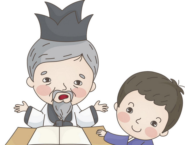 学习的男孩