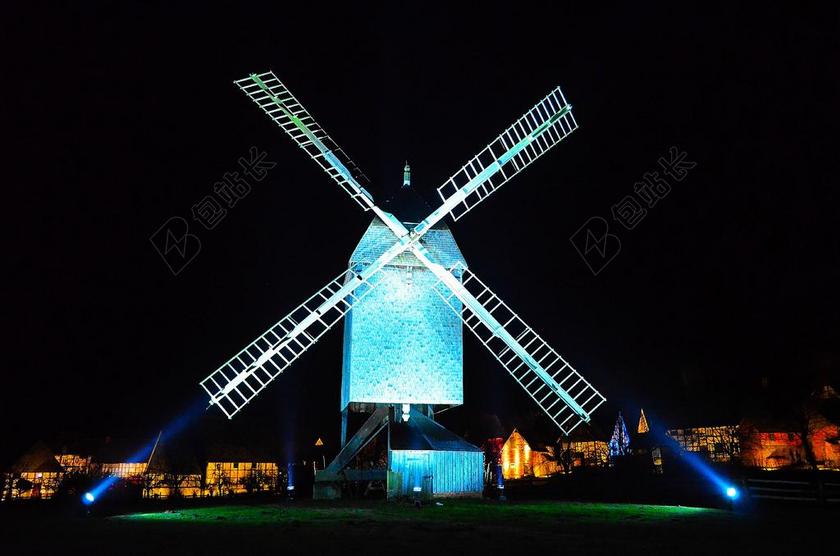 风车 照明 历史 气氛 心情 砖木村庄迪拜 迪拜博物馆到来