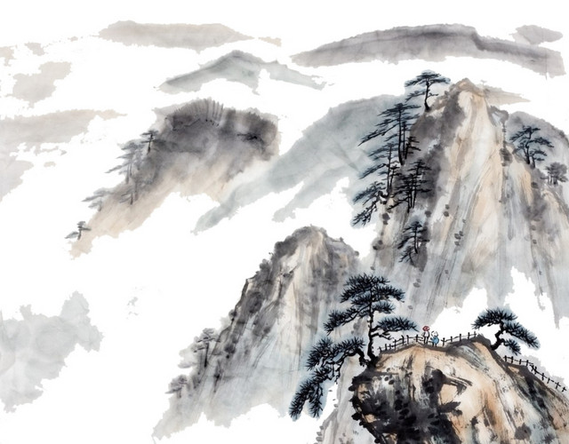优美江南山水风景图