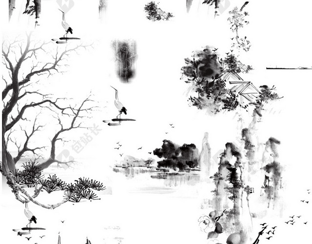 水墨元素