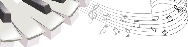 矢量白色钢琴曲子