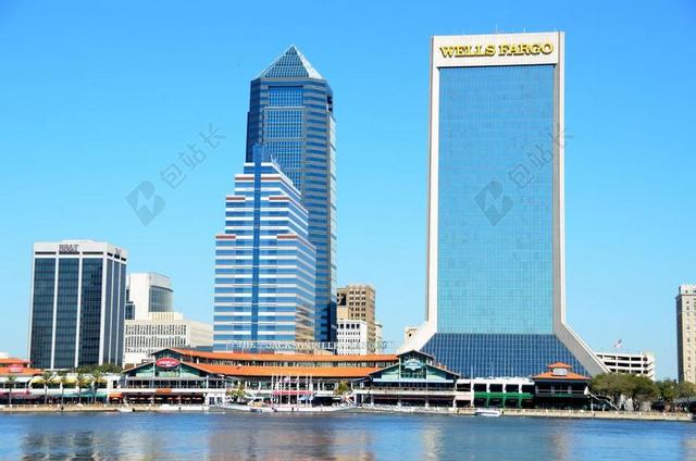 杰克逊维尔 佛罗里达 景观 前河 圣约翰河 城市 结构 美国