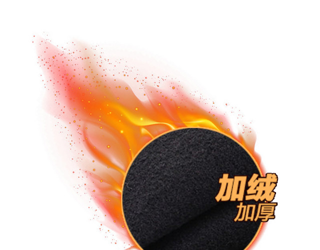 圆形火焰加绒免抠素材