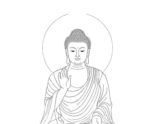 手绘佛