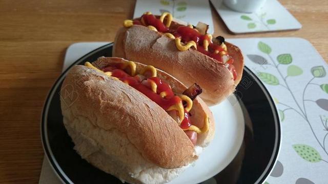 热狗 法兰克福香肠 包子 肉 餐 食品 好吃 午餐 维纳