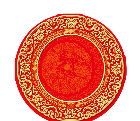 圆形吉祥底纹