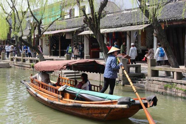 周庄 船 船家 风景 旅游