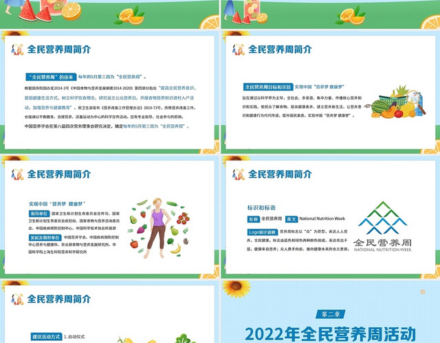 2022年全民营养周营养健康知识讲座PPT课件