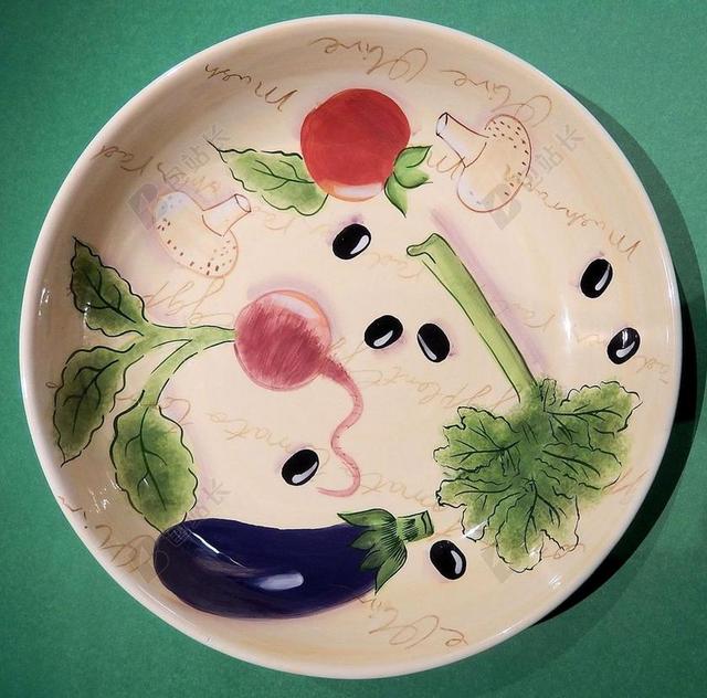 发球胜盘 板 粗陶 多彩 画 陶瓷