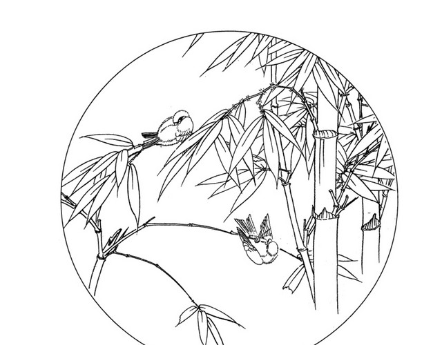 矢量手绘中国画