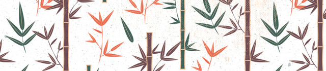 老式的竹子背景矢量图