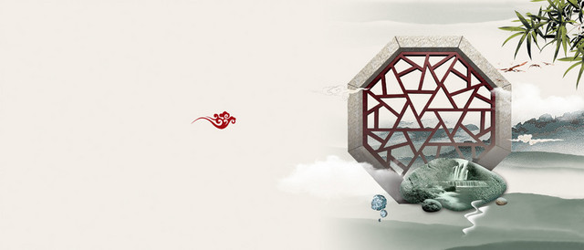 中国风古典建筑背景BANNER