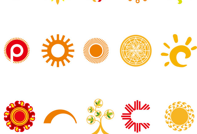 矢量手绘太阳素材
